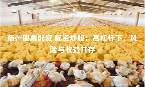 扬州股票配资 配资炒股：高杠杆下，风险与收益并存